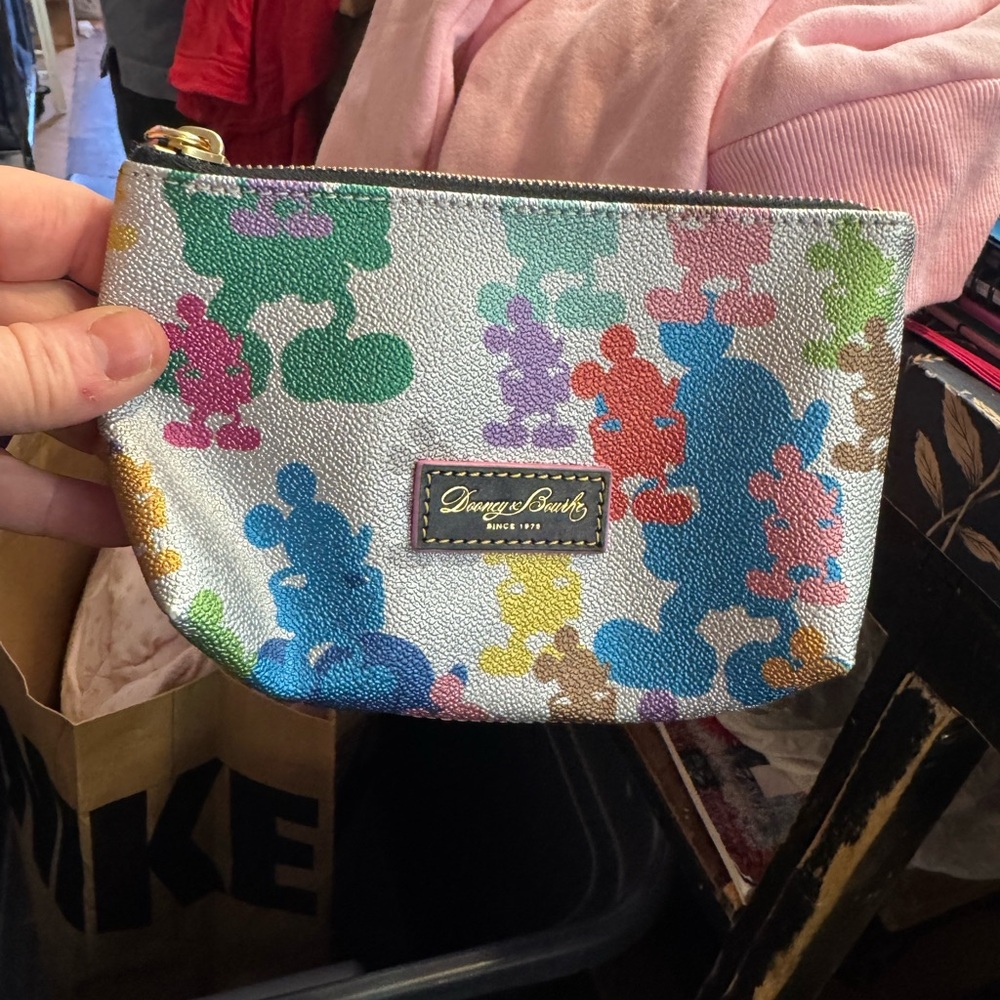 Dooney & Bourke DISNEY 10th Anniversary Mickey Mouse Cosmetic Bag Pouch